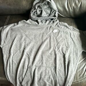 Gray nike short sleeve hoodie